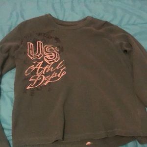 Used smoke free green long sleeve thermal Roebuck &Co.